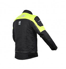 Giacca da Moto Top Double J Donna Nero Grigio e Giallo