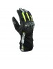Guanto Moto Orly in Pelle e Softshell Giallo e Nero