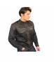 Giacca da moto Oz, traforata in MaxTex e Mesh, Nero e Grigio