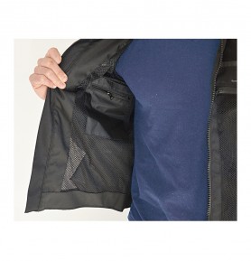 Giacca da moto Oz, traforata in MaxTex e Mesh, Nero e Grigio