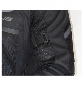 Giacca da moto Donna Oz, traforata in MaxTex, Nero e Grigio