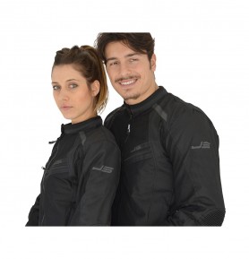Giacca da Moto Uomo Ned Grigia e Nera